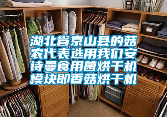 湖北省京山縣的菇農(nóng)代表選用我們安詩(shī)曼食用菌烘干機(jī)模塊即香菇烘干機(jī)