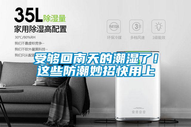 受夠回南天的潮濕了!這些防潮妙招快用上