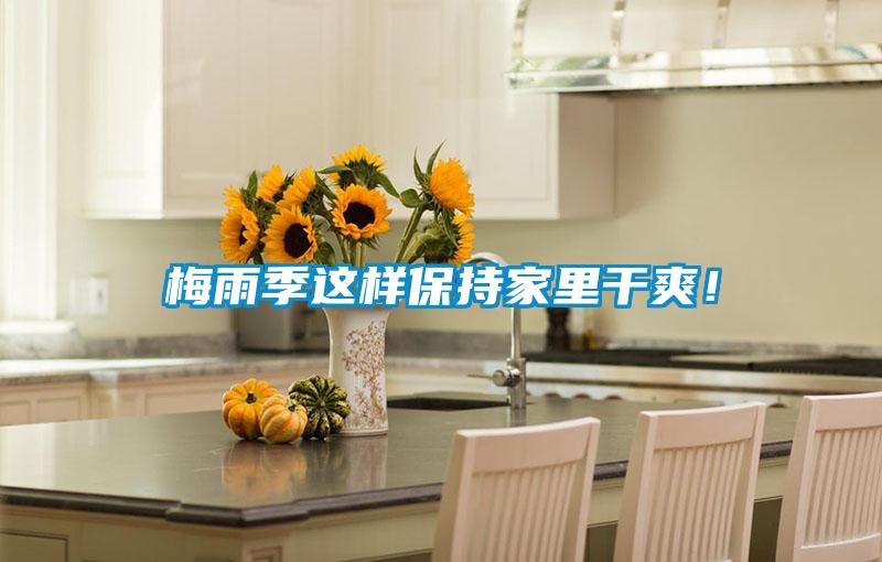 梅雨季這樣保持家里干爽！
