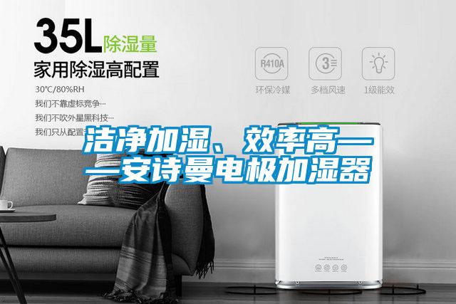 潔凈加濕、效率高——安詩曼電極加濕器