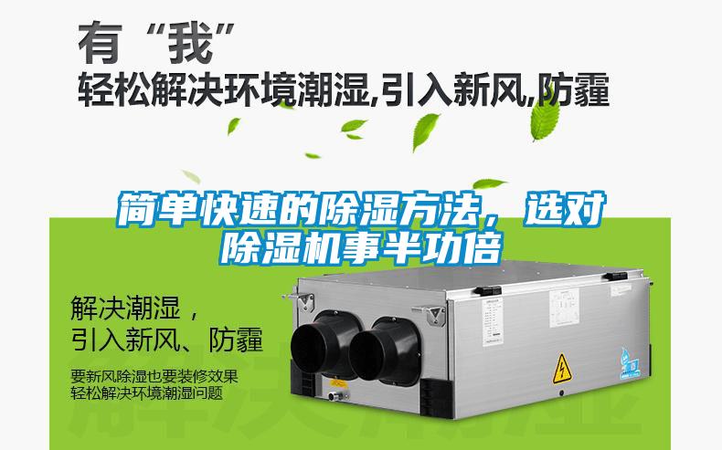 簡單快速的除濕方法，選對除濕機事半功倍