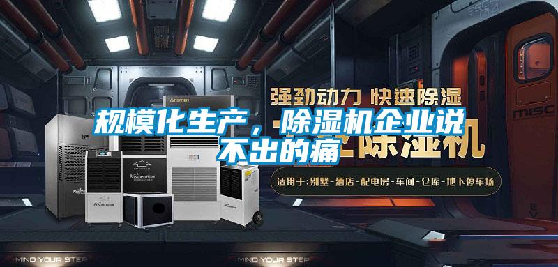 規(guī)模化生產(chǎn)，除濕機企業(yè)說不出的痛