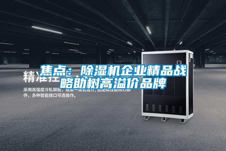 焦點：除濕機企業精品戰略助樹高溢價品牌