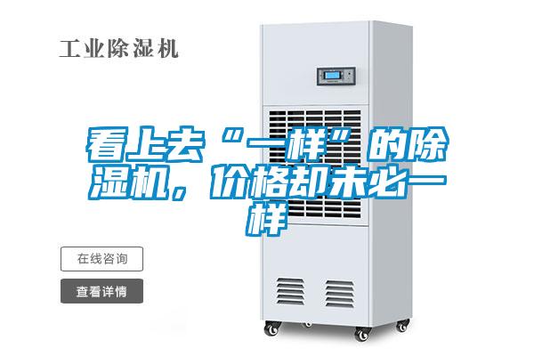 看上去“一樣”的除濕機，價格卻未必一樣