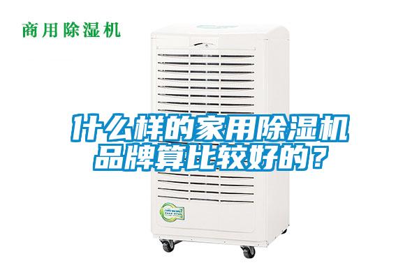 什么樣的家用除濕機品牌算比較好的？