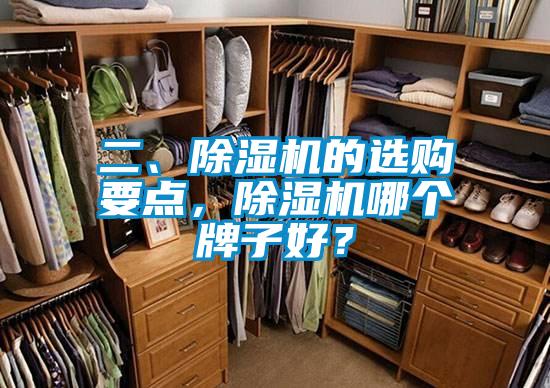 二、除濕機的選購要點,除濕機哪個牌子好?