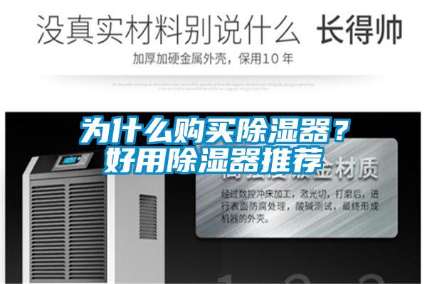 為什么購買除濕器?好用除濕器推薦