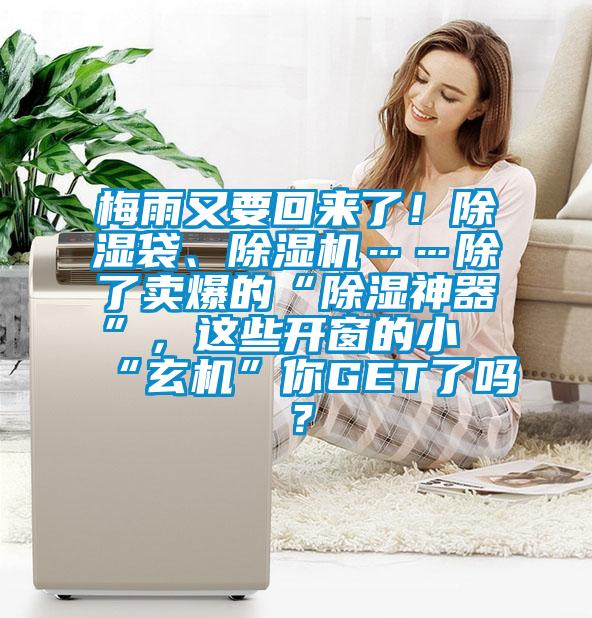 梅雨又要回來了！除濕袋、除濕機……除了賣爆的“除濕神器”，這些開窗的小“玄機”你GET了嗎？