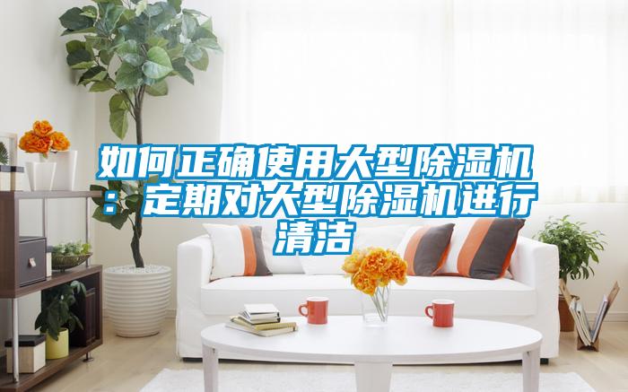 如何正確使用大型除濕機:定期對大型除濕機進(jìn)行清潔