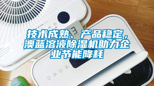 技術(shù)成熟、產(chǎn)品穩(wěn)定，澳藍溶液除濕機助力企業(yè)節(jié)能降耗