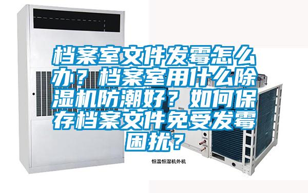 檔案室文件發(fā)霉怎么辦?檔案室用什么除濕機防潮好?如何保存檔案文件免受發(fā)霉困擾?