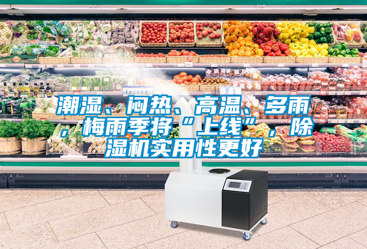 潮濕、悶熱、高溫、多雨，梅雨季將“上線”，除濕機實用性更好
