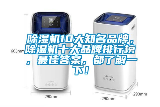 除濕機10大知名品牌,除濕機十大品牌排行榜,最佳答案,都了解一下!