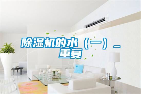 除濕機的水(一)_重復